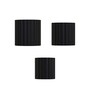 Pack Of 3 Black Metal Planter