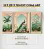 (Pack Of 3) Green Fibre Beautiful Botanical Wall Art Panels