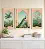 (Pack Of 3) Green Fibre Beautiful Botanical Wall Art Panels