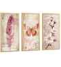 (Pack Of 3) Multicolour Fibre Home Decorative Wall Art Panels