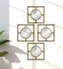 (Pack Of 4) Gold Glass Decorative Mirror Mirror