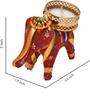 (Pack of 5) Assorted Elephant Resin T- Light Holders (Multicolour)