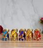 (Pack of 5) Assorted Elephant Resin T- Light Holders (Multicolour)