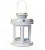 (Pack of 2) Lantern Iron Hanging T- Light Holder (Red & White)