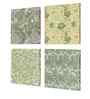 (Pack Of 4) Multicolour Canvas Floral Grafton Wall Art Panels