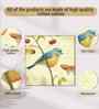 (Pack Of 4) Multicolour Canvas Uniqe Bird Wall Art Panels