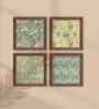 (Pack Of 4) Multicolour Fibre Beautiful Botanical Wall Art Panels