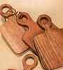 Brown Acacia Wood Rustic Charm River Loop Serving Board (Pack of 4)