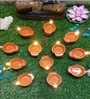(Pack of 4) Water Sensor Diya Smokeless Sensor Festive LED Light (Warm White)