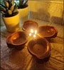 (Pack of 4) Water Sensor Diya Smokeless Sensor Festive LED Light (Warm White)
