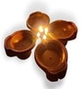 (Pack of 4) Water Sensor Diya Smokeless Sensor Festive LED Light (Warm White)
