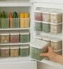 (Pack of 6) 1200ml Fridge Storage Containers BPA Free Freezer Safe for Vegetable & Fruit Organiser Boxes