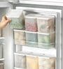 (Pack of 6) 1200ml Fridge Storage Containers BPA Free Freezer Safe for Vegetable & Fruit Organiser Boxes
