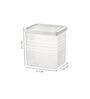 (Pack of 6) 1200ml Fridge Storage Containers BPA Free Freezer Safe for Vegetable & Fruit Organiser Boxes