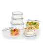(Pack of 6) So fresh Plastic Square Container