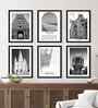 (Pack Of 6) White Fibre Home Decorative Wall Art Panels