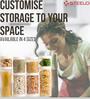 (Pack of 8) Stack & Lock Round Containers