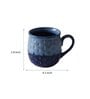 "Polka Dots" studio glazed ceramic tea/coffee mug set(Set of 6)