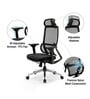  Pravah Office Chair with Flexi Back and Seat Slider in Black