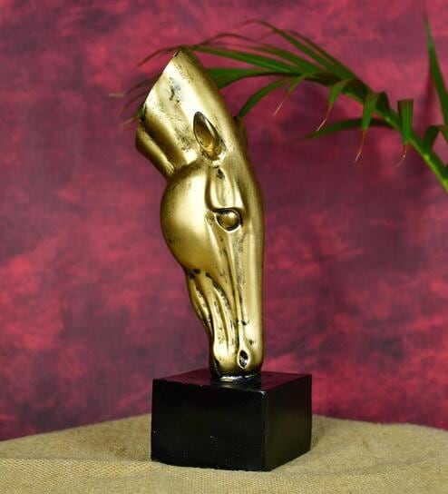 Resin Grazing Horse Showpiece