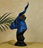 Blue Resin Deer Bust Showpiece