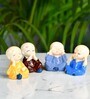 Resin Mini Monks (Set of 4)