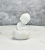 Resting Baby Monk Marble Showpiece