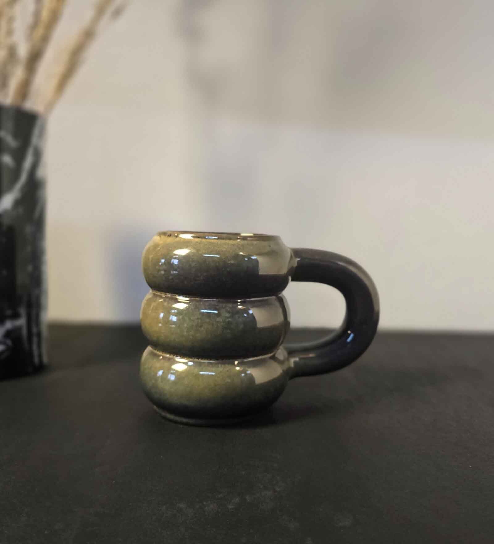 Oktober Grey Ceramic 400 ml Beer Mug