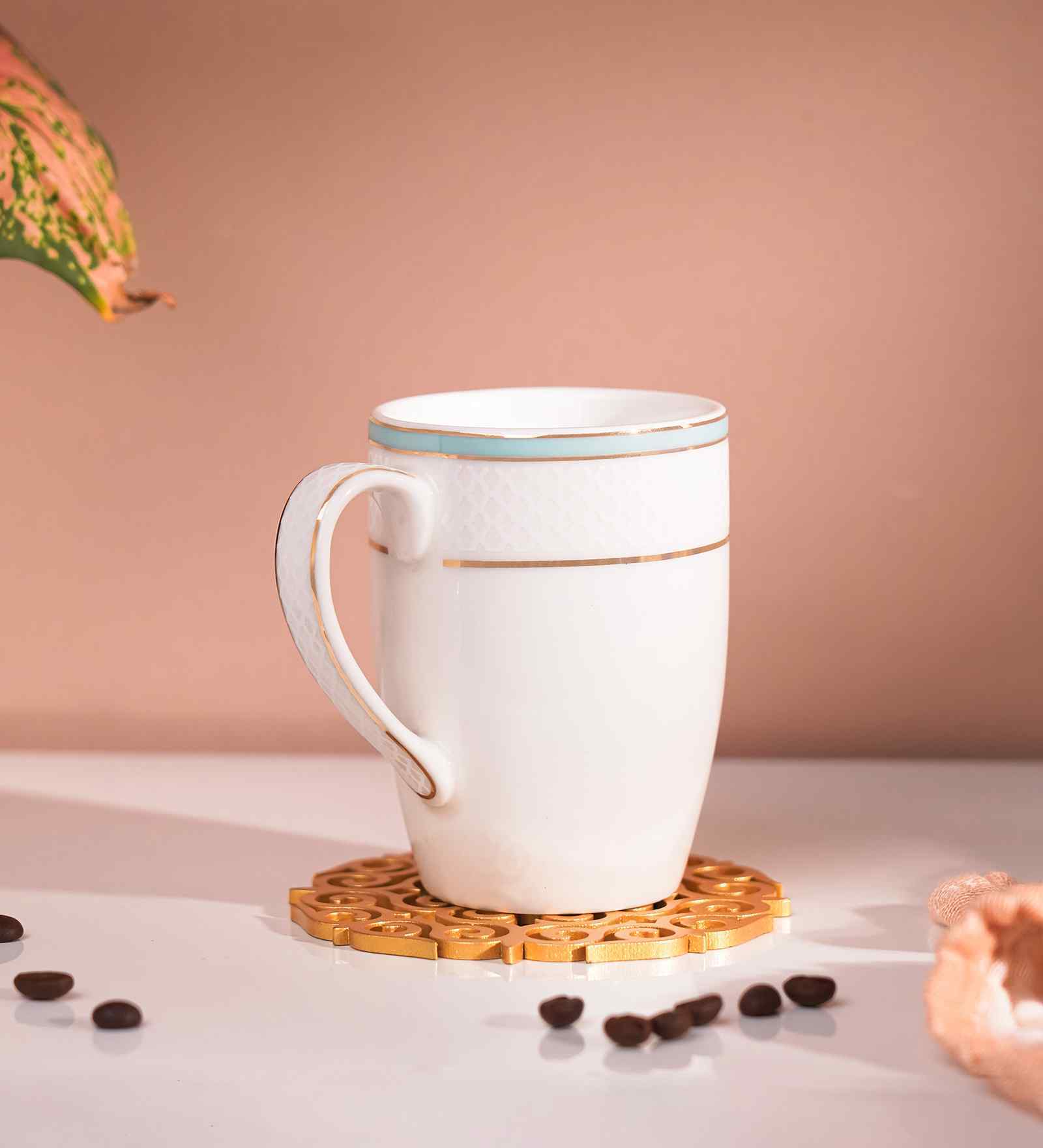 (Set of 2 ) Stellar Fine Porcelain Coffee Mug