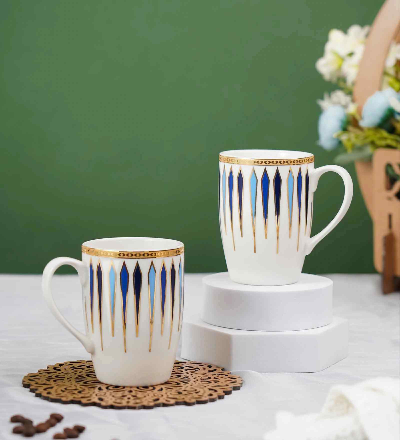 (Set of 2) 23Cl Diamond Dash Ocean Breeze Coffee Mug