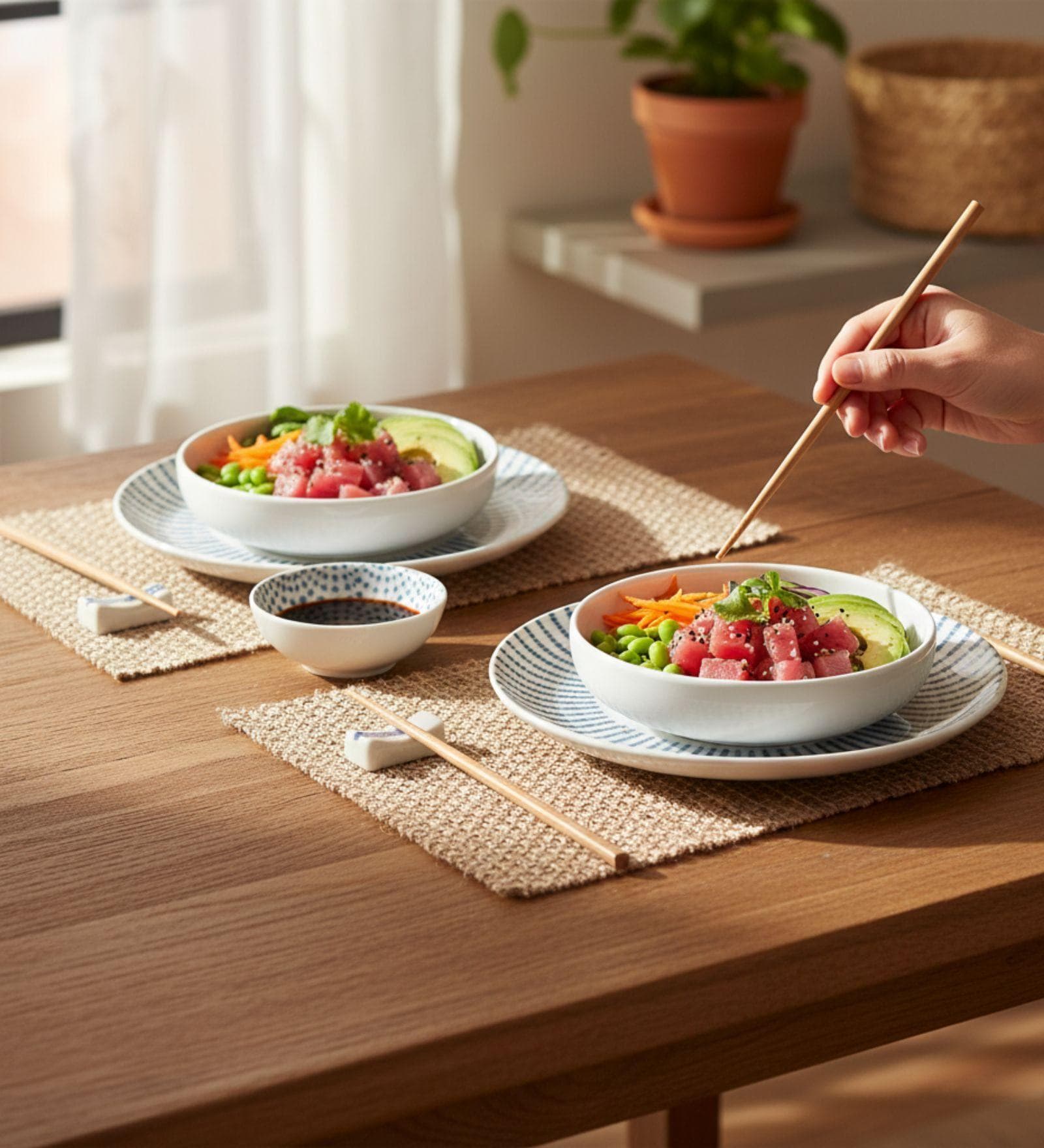 (Set of 2) Fine Scratch Resistant Porcelain Dinner Bowl