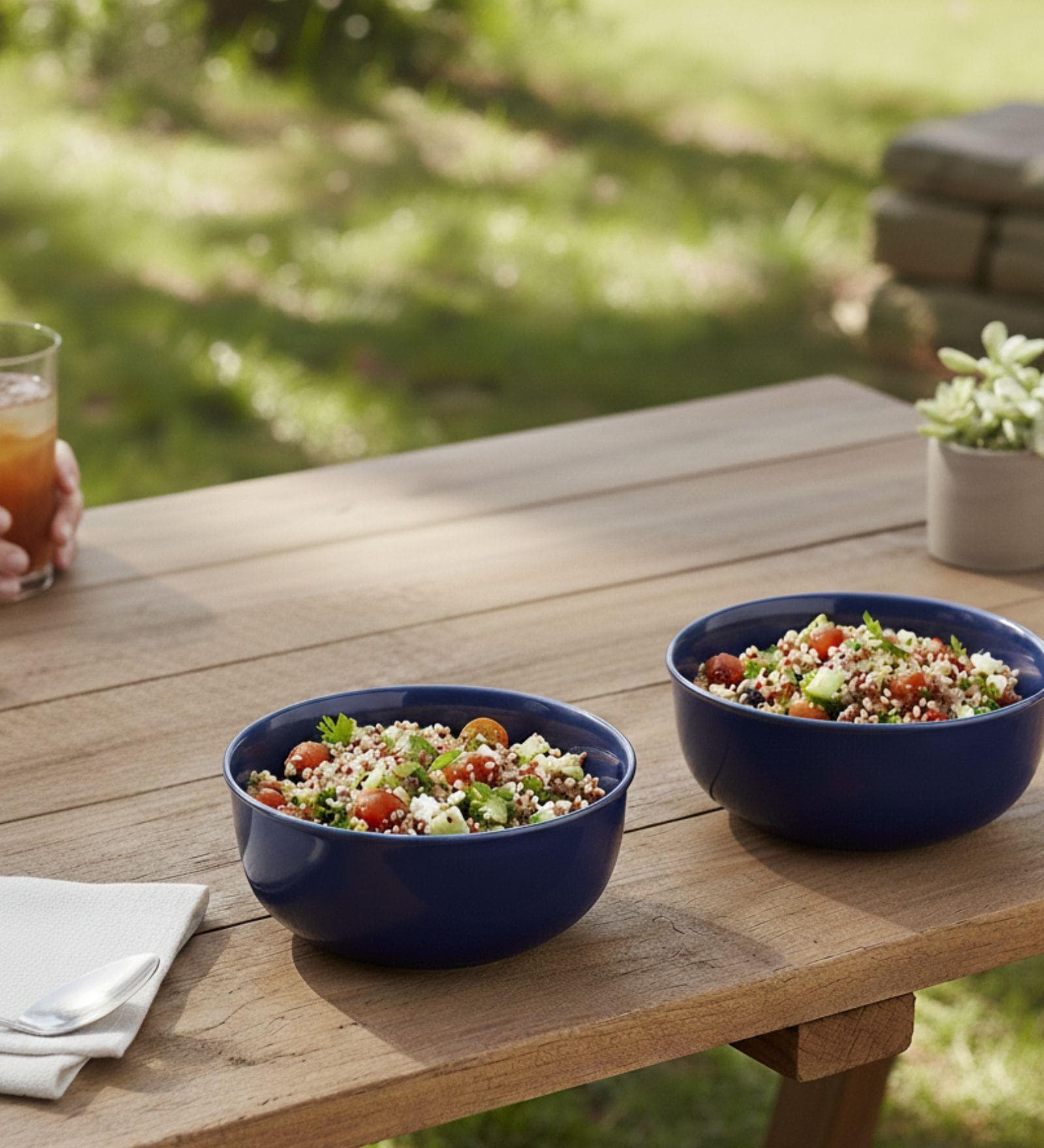 (Set of 2) Fine Scratch Resistant Porcelain Dinner Bowl