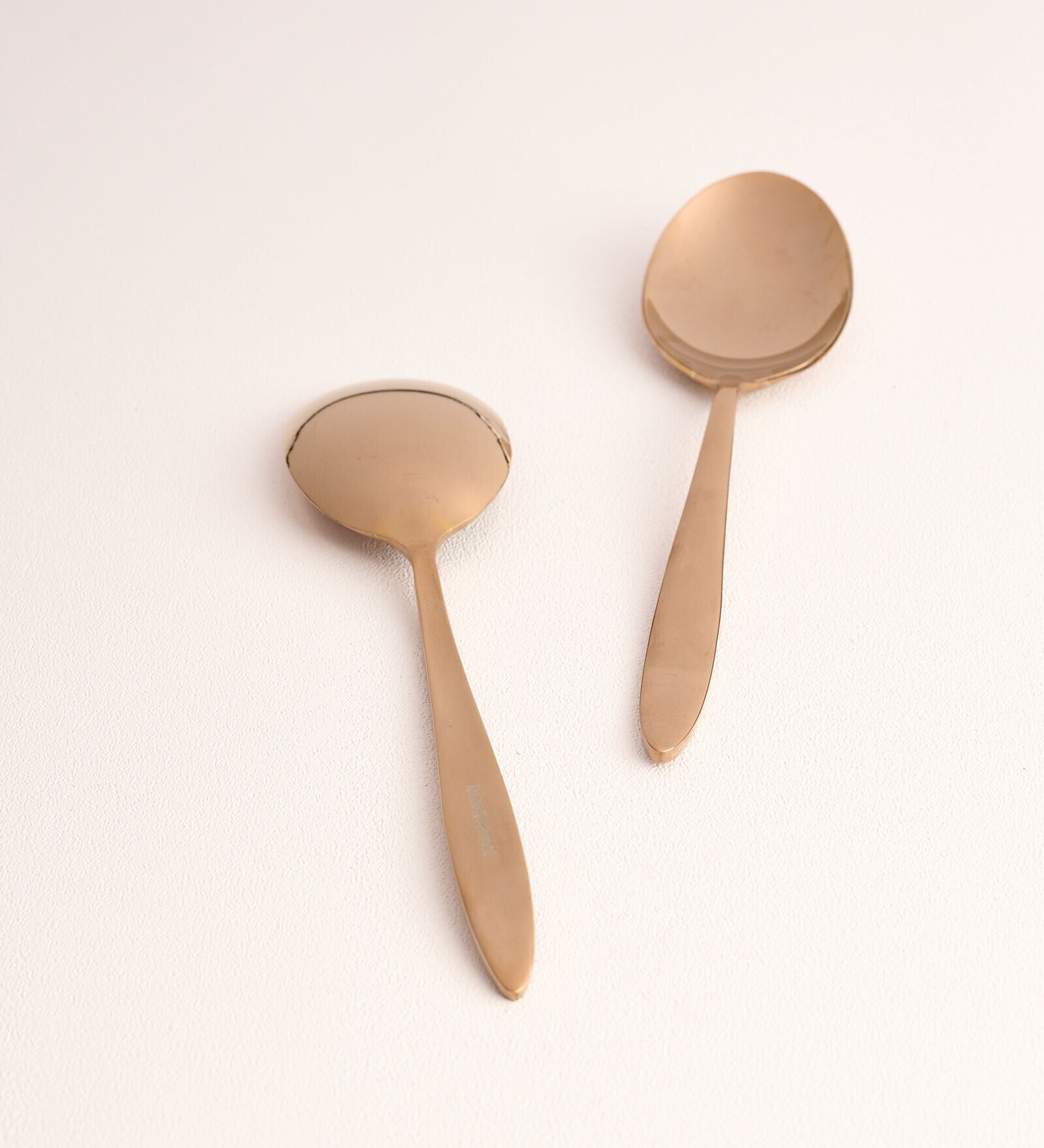(Set Of 2) Silver Luxe 304 Food Grade Stainless Steel Silver Rose Gold Serving Spoon