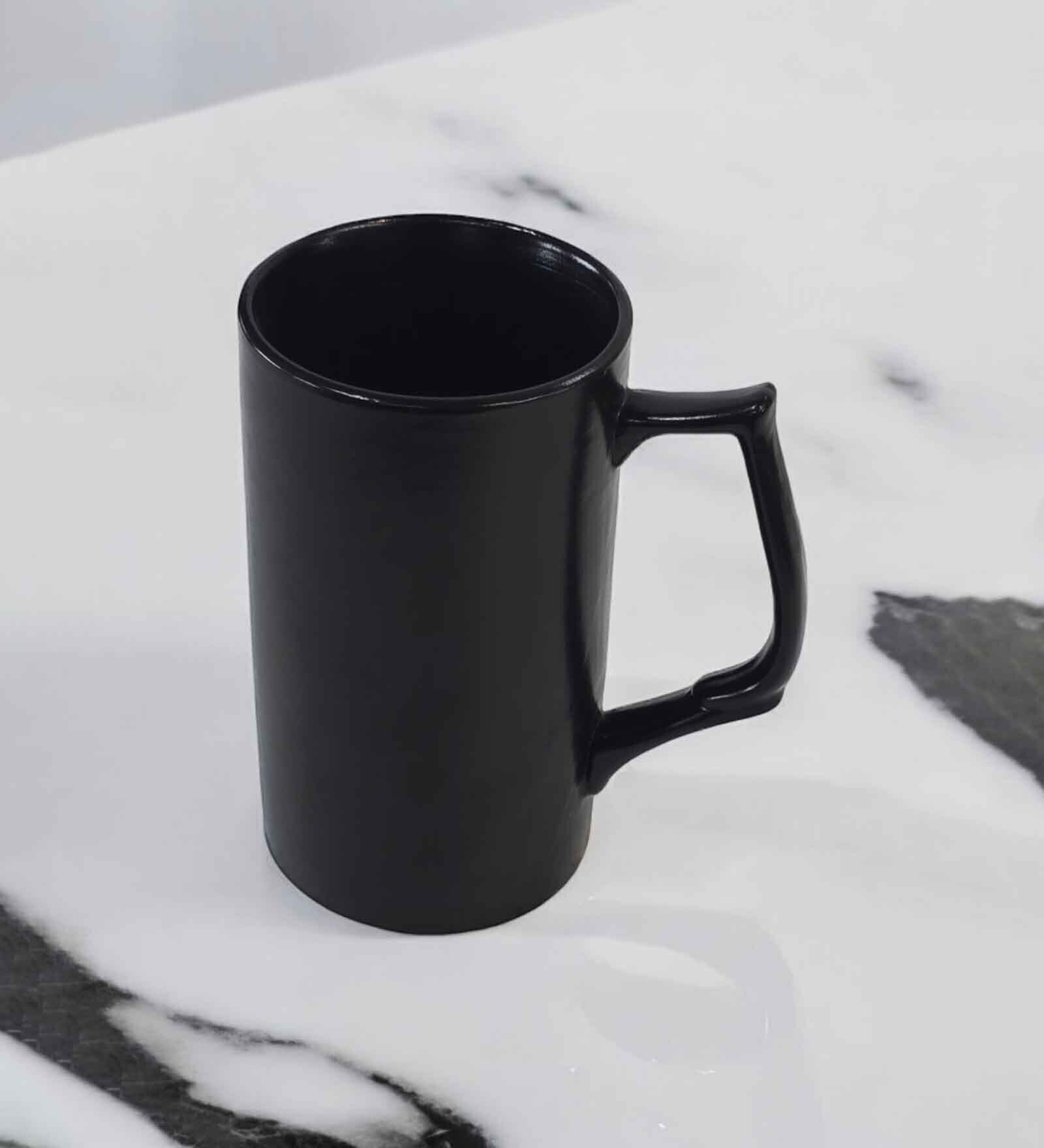 Sweet Summer Black Ceramic 400 ml Beer Mug