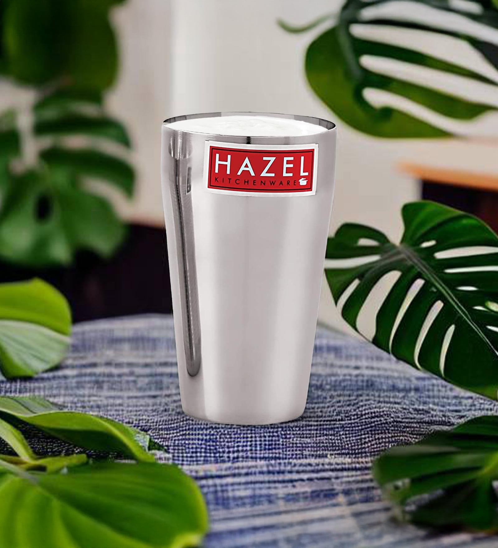 (Set of 3) 750ml Stainless Steel Plain Traditional Jumbo Lassi Glass