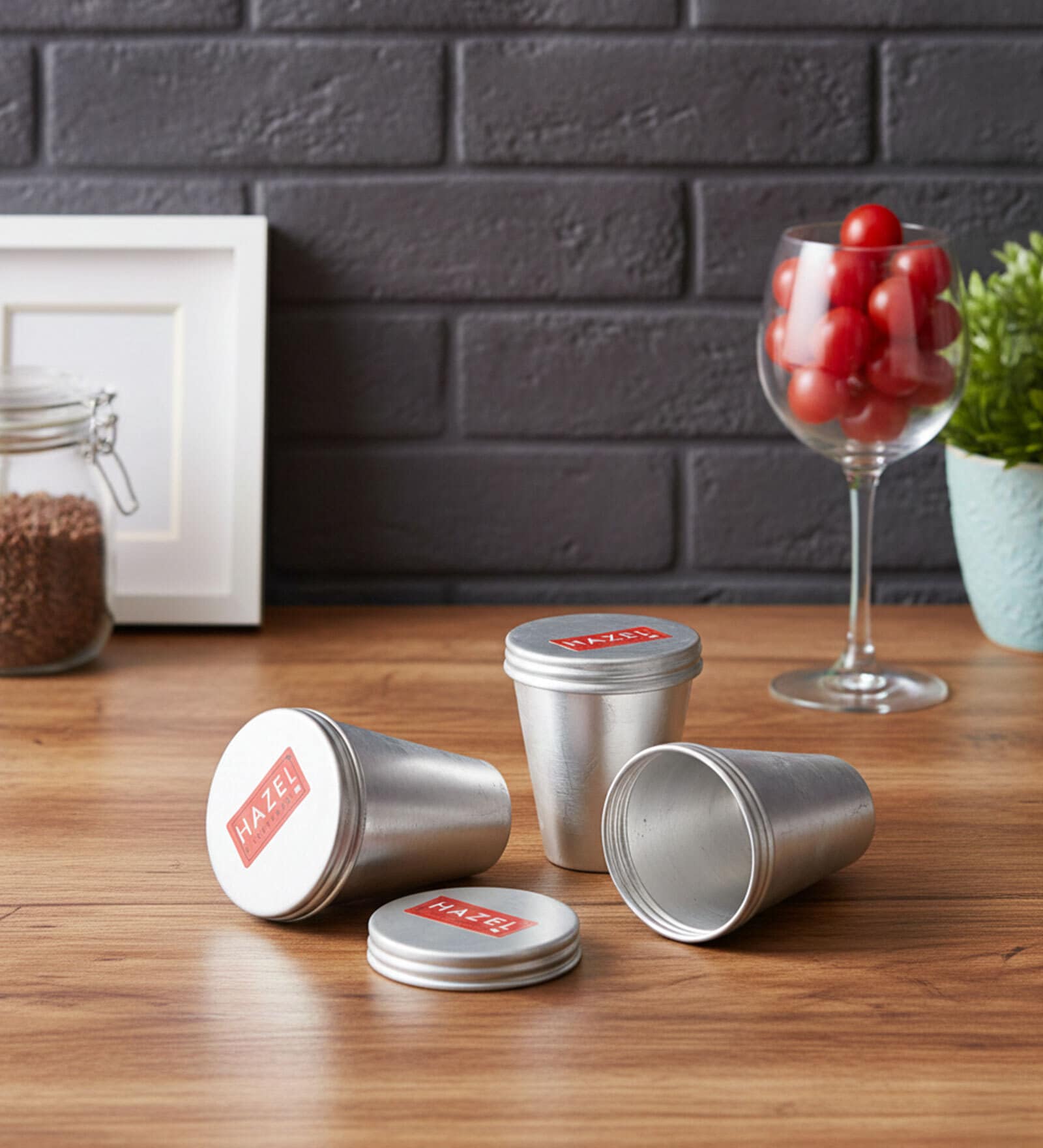 (Set of 4) 120ml Aluminium Kulfi Moulds with Lid