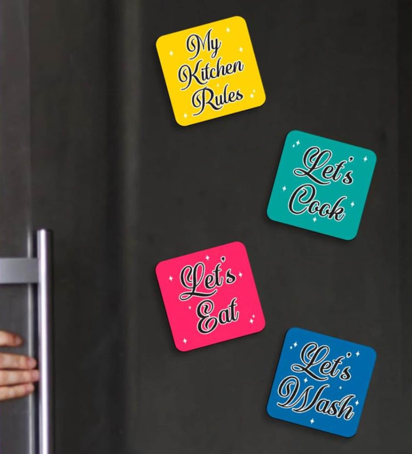 (Set of 4) Kitchen Quotes Fridge Magnets (Set of 4) Kitchen Quotes Fridge Magnets