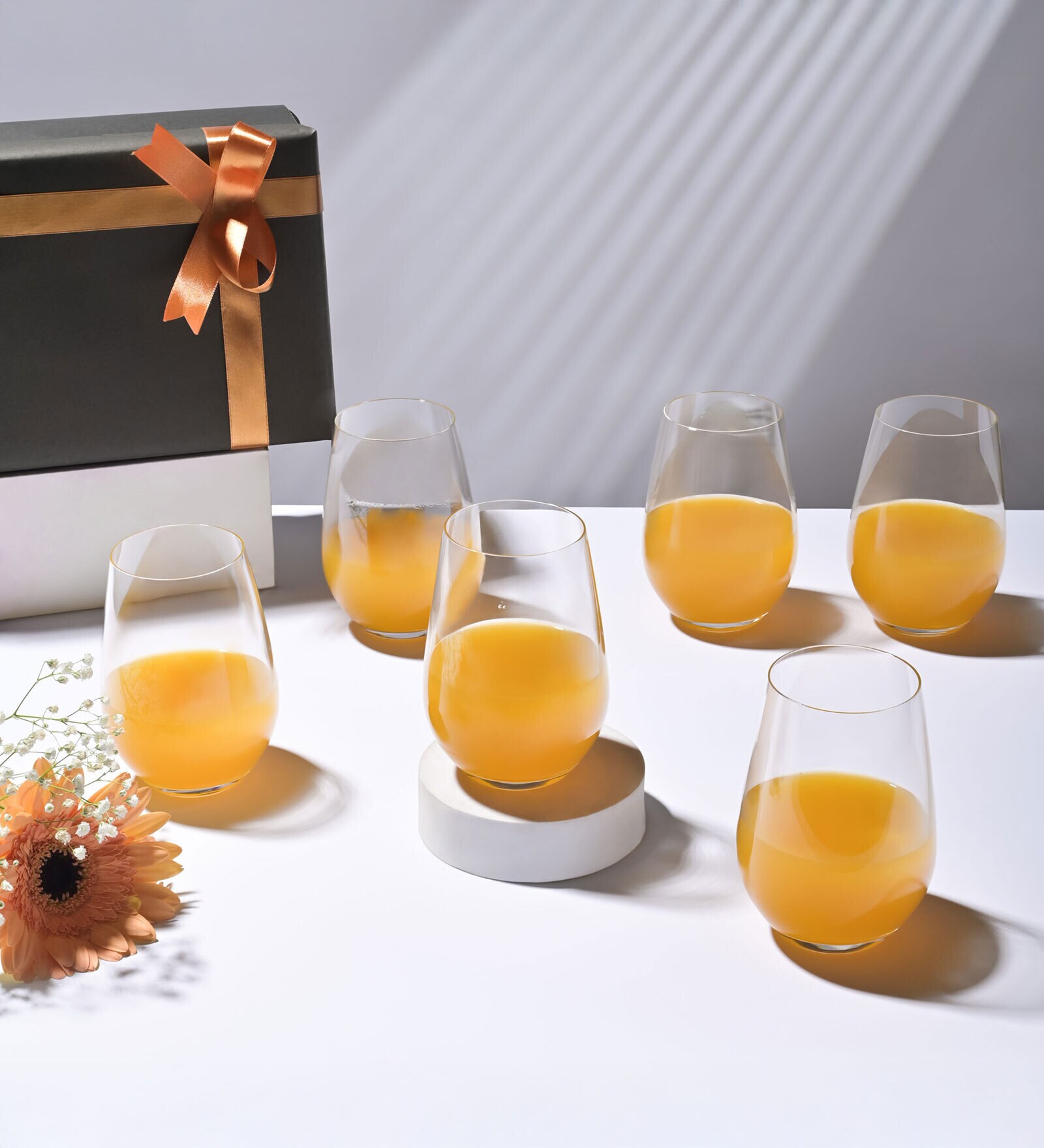 (Set of 6) Crystal Glass Lead Free Cocktail Glass