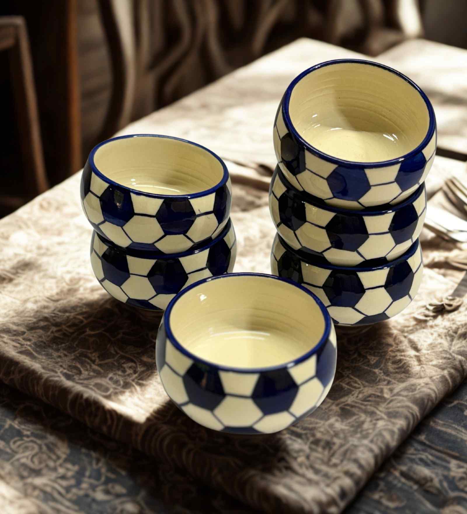 (Set of 6) Kickoff 150ml Dinner Bowl (Blue)