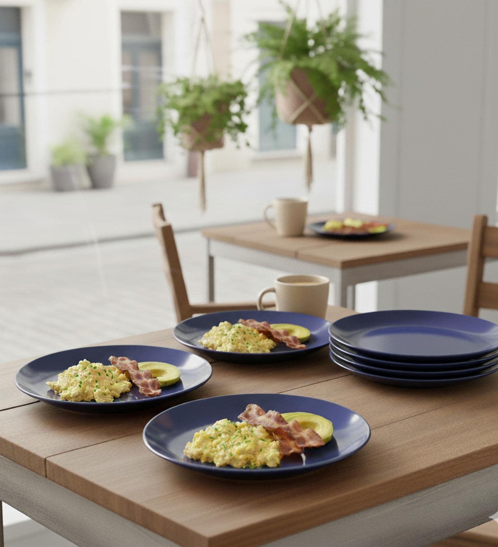 (Set of 6) Premium Scratch & Chip Resistant Porcelain Salad Plate