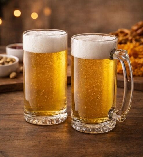 (Set of 2) 400 ml Beer Mugs