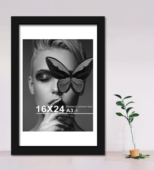 (Set of 2) Black Large Size Wall Photo Frames