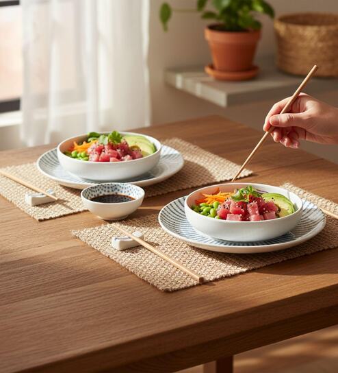 (Set of 2) Fine Scratch Resistant Porcelain Dinner Bowl