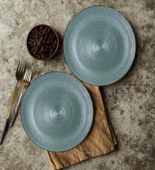 (Set of 2) Modern Farmhouse 7.3 Inch Side Plate (Saga Green)