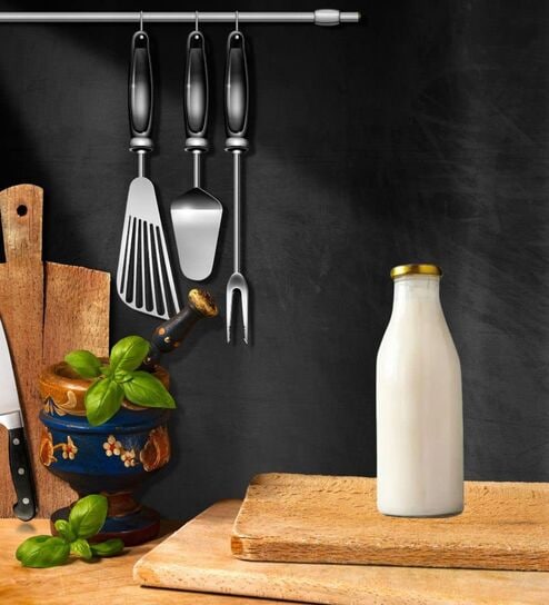 (Set of 4) 500ml Glass Bottle with Airtight Leak-Proof Cap   Milk, Juice, Water, Shakes, Fridge Storage, Outdoor (Transparent)