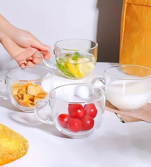 (Set of 6) 150ml Round Glass Tea Cup