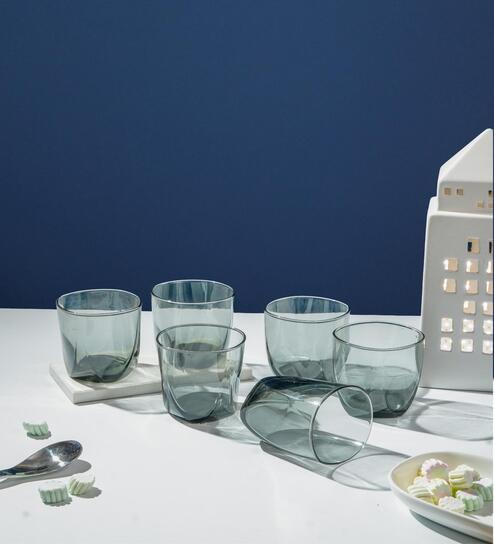 (Set of 6) 300 ml, Eiffel Grey Whisky-Juice Glass