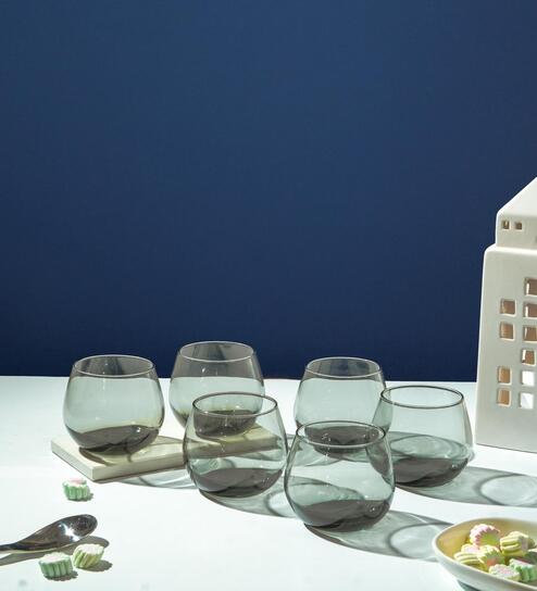 (Set of 6) 320 ml, Maine Grey Whisky-Juice Glass