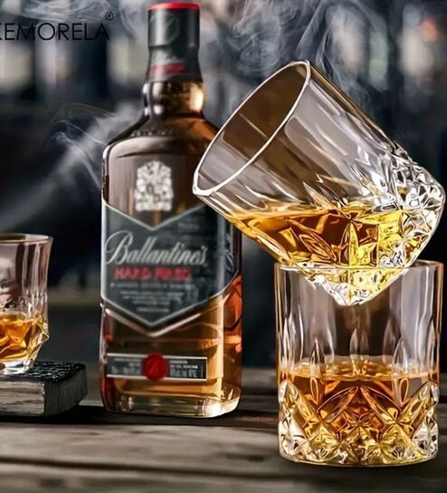 (Set of 6) 325ml Crystal Square Whiskey Glass