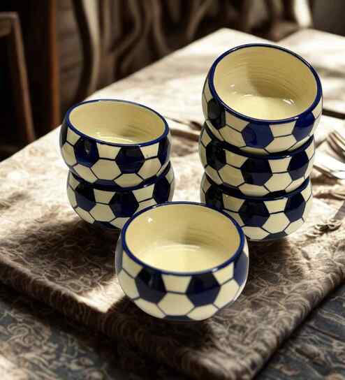 (Set of 6) Kickoff 150ml Dinner Bowl (Blue)